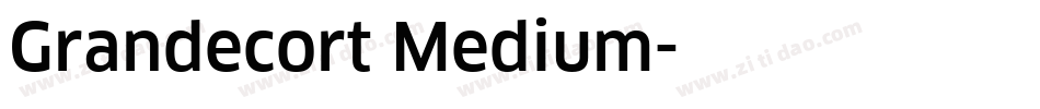 Grandecort Medium字体转换